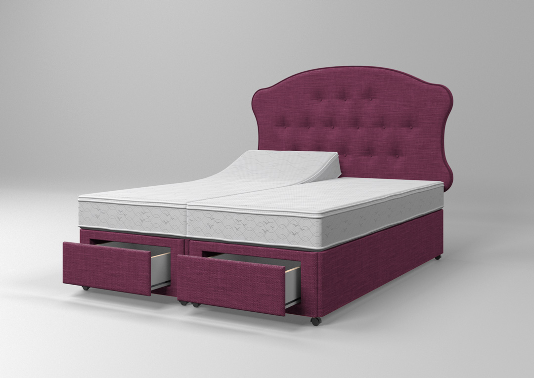 Woven fabric bed render
