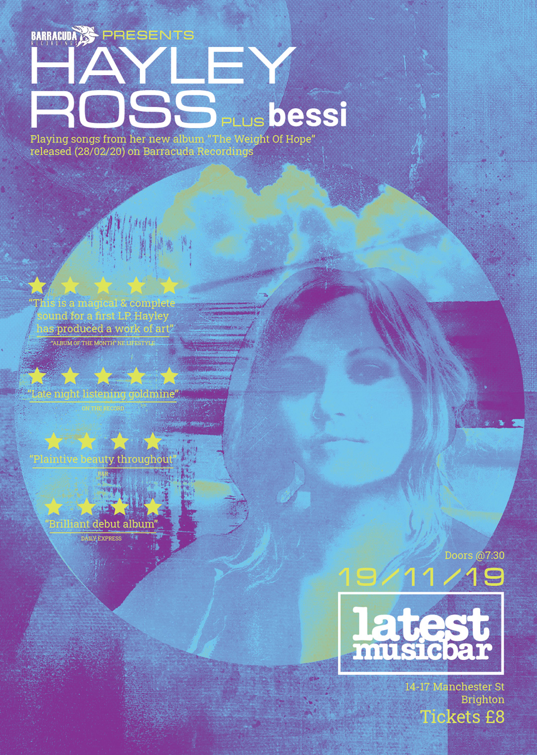 Hayley Ross tour poster